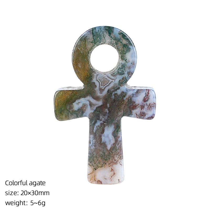 Jewelry Making Michaels - Liontin Salib Ankh Batu Akik Warna-warni