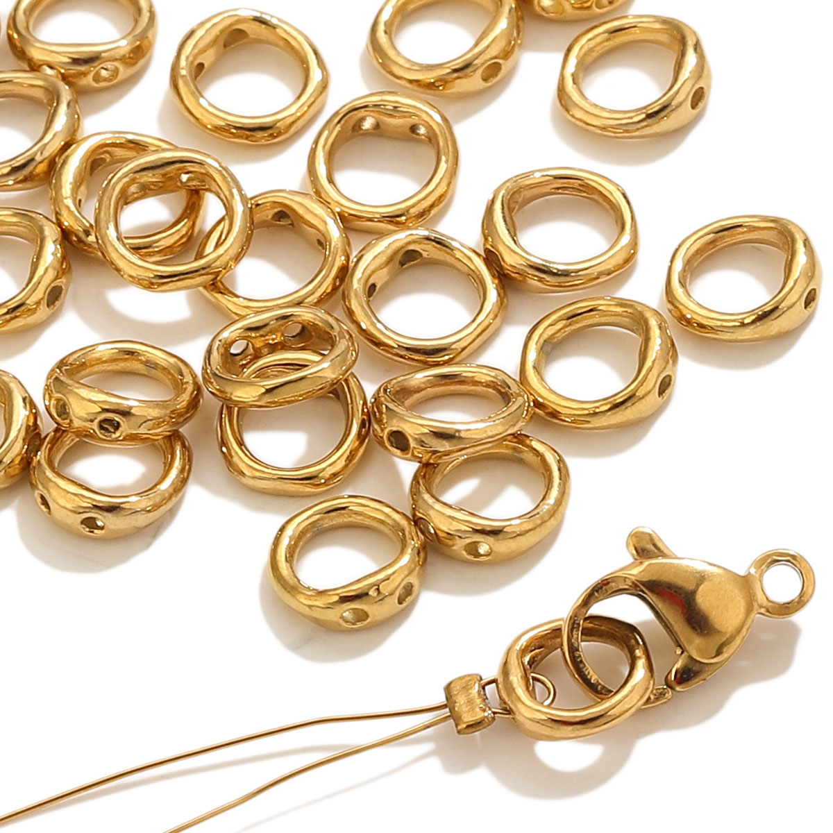 Jewelry Making Bead - 20 Buah Kait Konektor Ujung Gesper