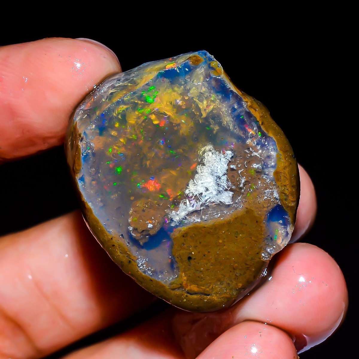 Jewelry Making Raw Materials - Batu Opal Etiopia Alami Mentah 25-80
