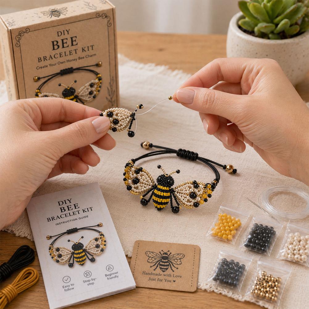 Jewelry Making Kits For Girls - Perlengkapan Pembuatan Gelang Manik-Manik DIY Hewan,