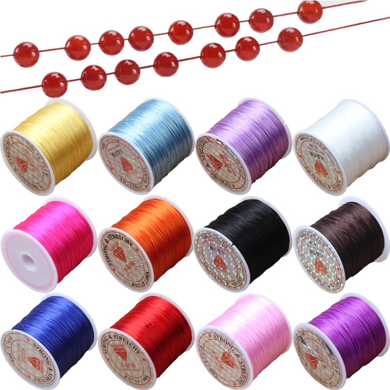 Jewelry Making Wire - Tali manik-manik kristal elastis kuat 60M