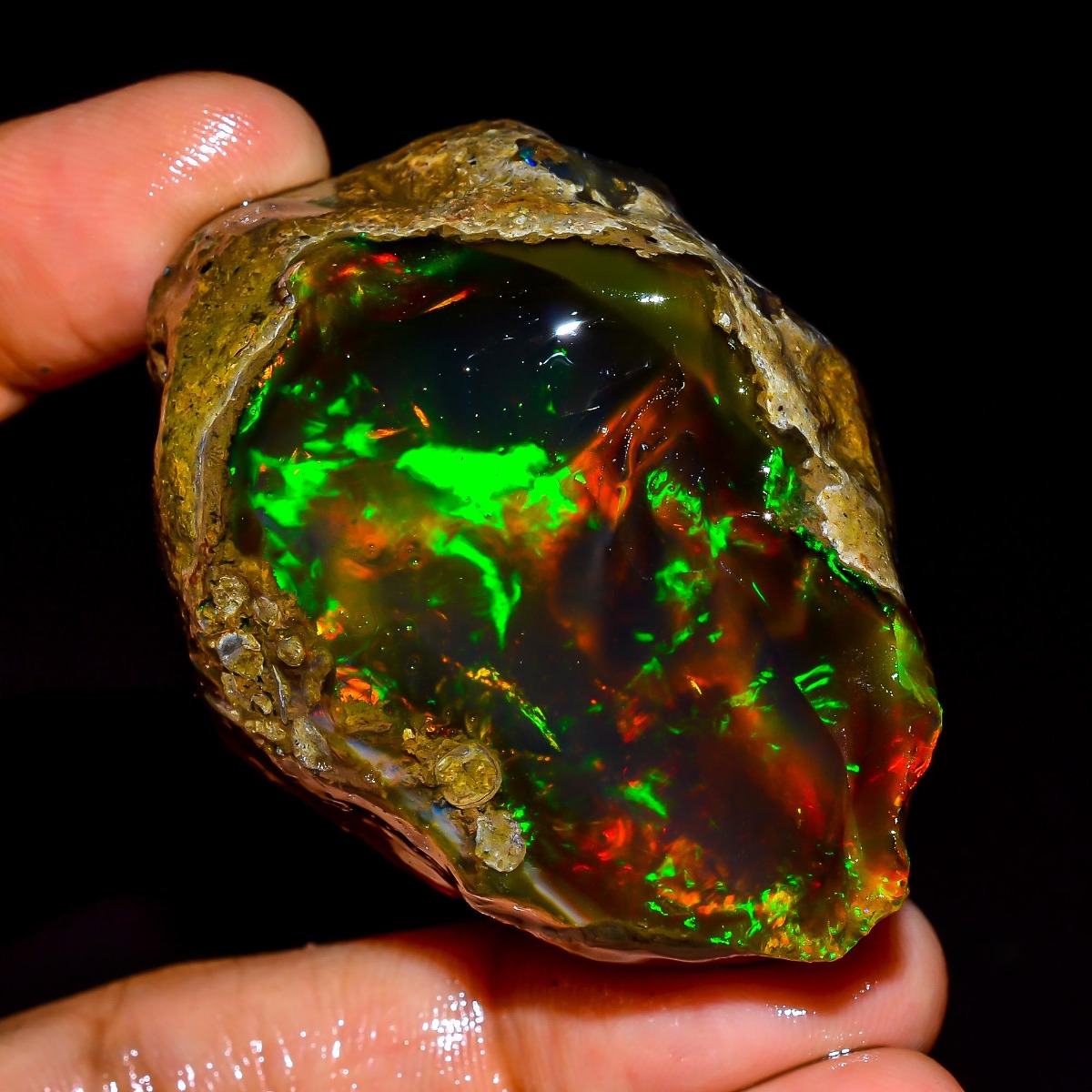 Jewelry Making Raw Materials - AAA+ Opal Etiopia Alami Mentah, Opal