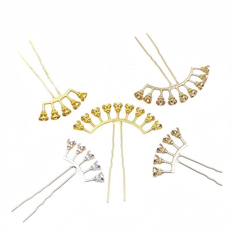 Jewelry Making Bead - Pin Rambut Lengkung dari Logam dengan