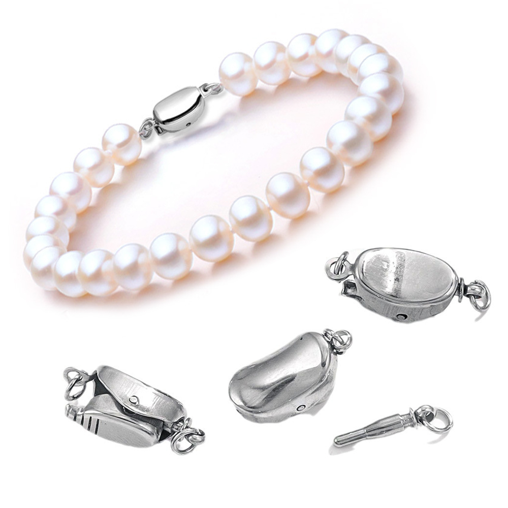 Jewelry Making Bead - 5 Buah Gesper Kalung Baja Titanium