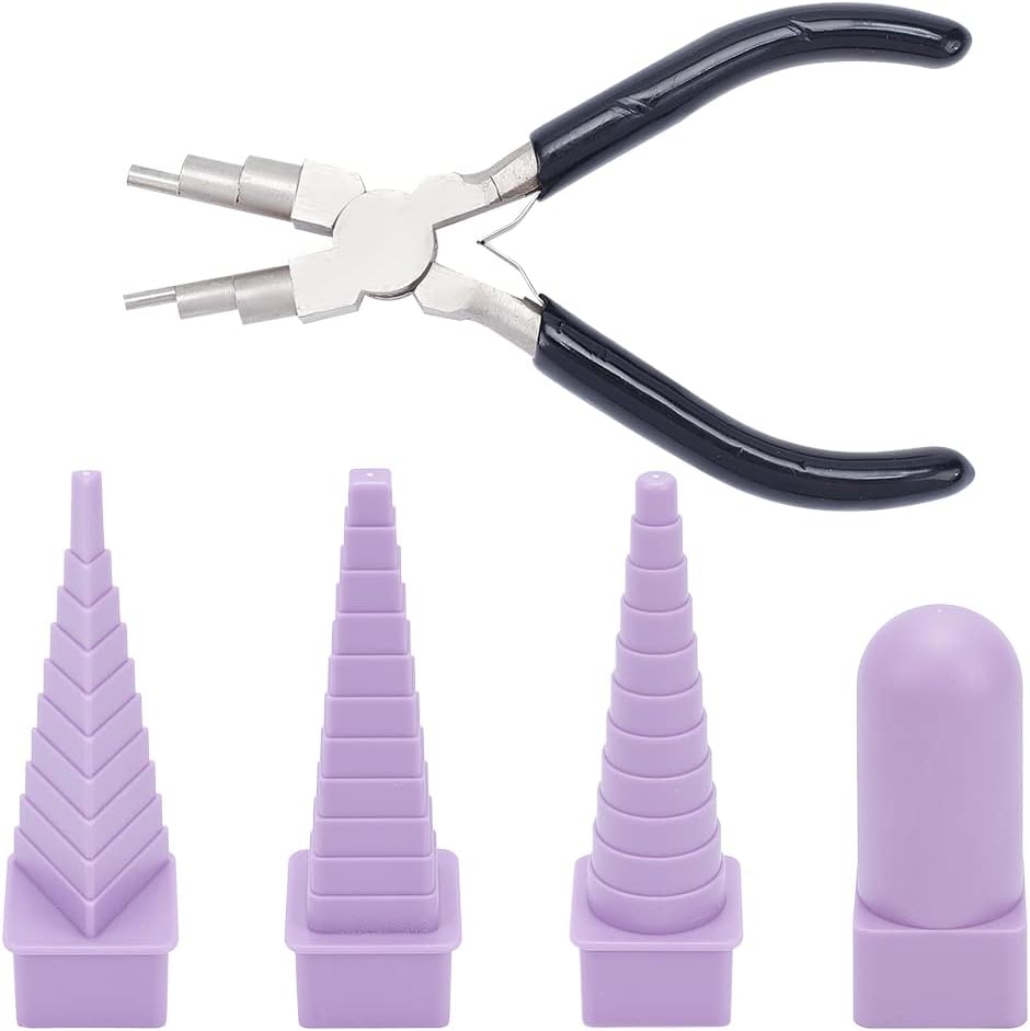 Jewelry Plier Set - Set Tang Perhiasan 5-in-1 dengan Mandrel