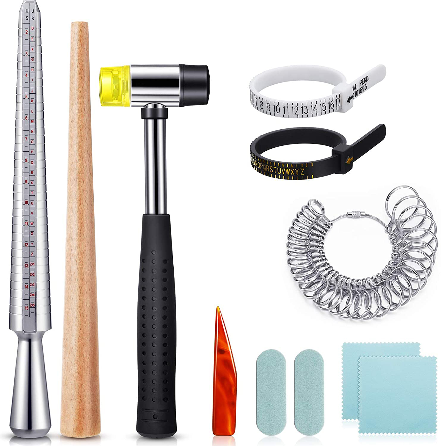 Jewelry Making Uk - 11 buah set Mandrel cincin Inggris