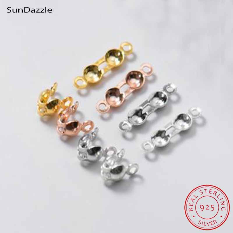 Jewelry Making Bead - 4pcs Manik-manik Penutup Perak Sterling 925