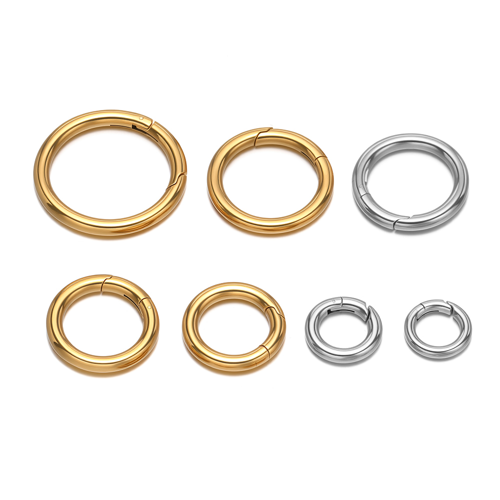 Jewelry Making Hardware - 2Pcs/Lot Penjepit Pegas Bulat Baja Anti