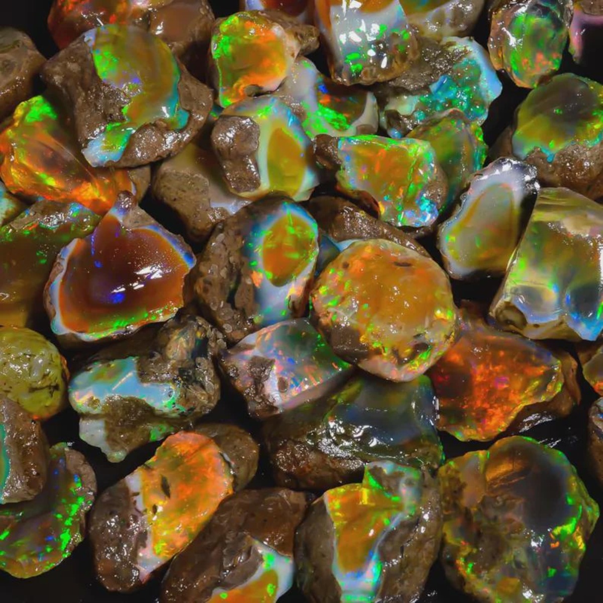 Jewelry Making Raw Materials - 25-80CT Batu Opal Welo Asli Ethiopia,