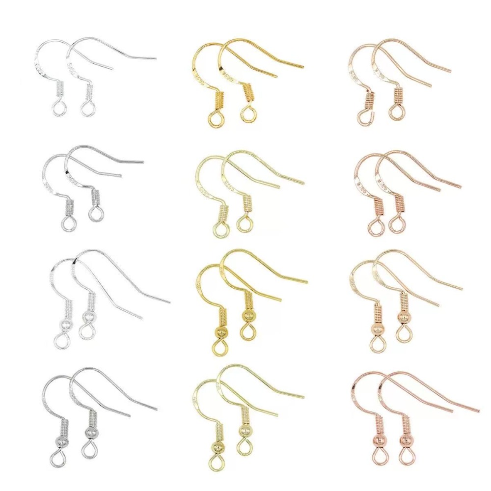 Jewelry Making Wire - Kait Anting Berlapis Emas 100PCS Penyangga