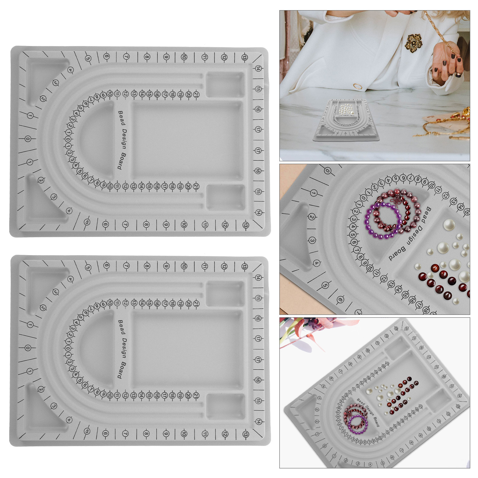 Jewelry Making Bead - 2 Buah Papan Desain Manik-Manik untuk