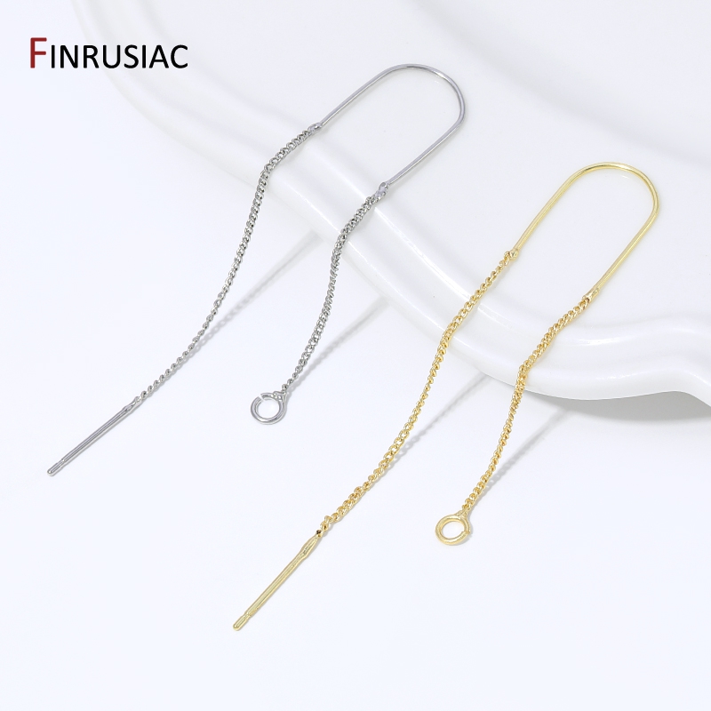 Jewelry Making Wire - Anting-anting gantung rantai panjang berlapis emas