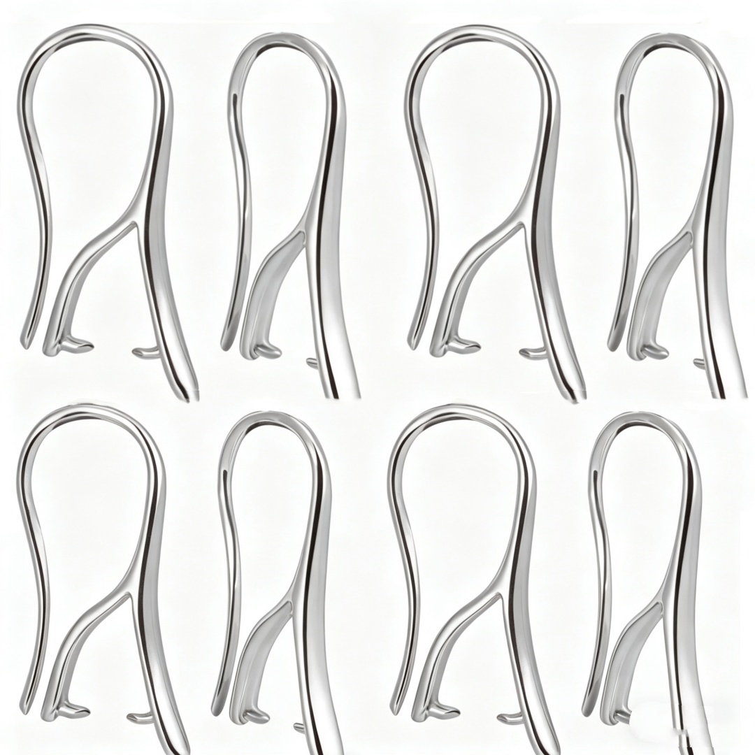 10/30Pcs Kawat Anting Putih de - Jewelry Making Hardware ulasan dan harga