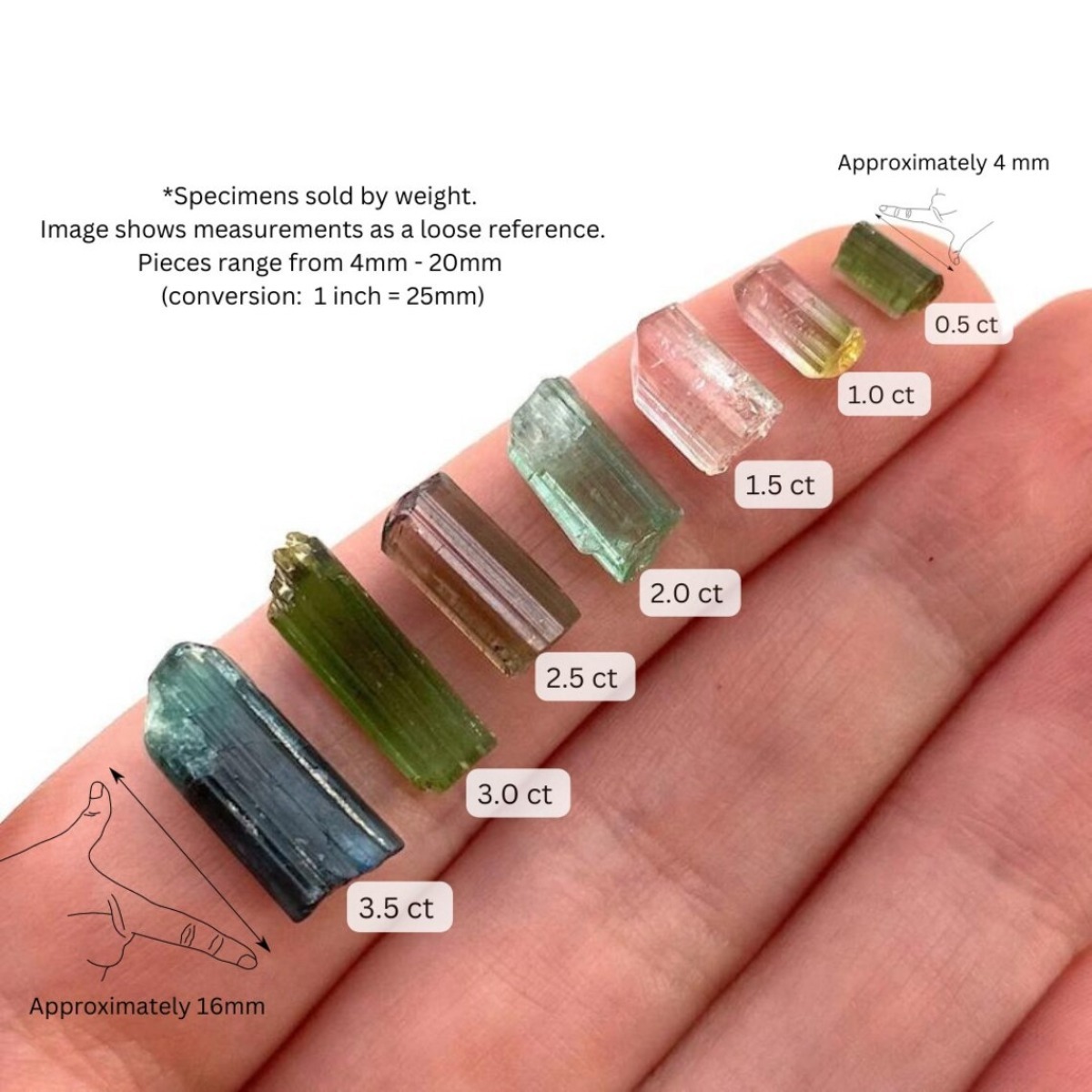 Kristal Elbaite Brasil, 10g 5- - Jewelry Making Raw Materials ulasan dan harga