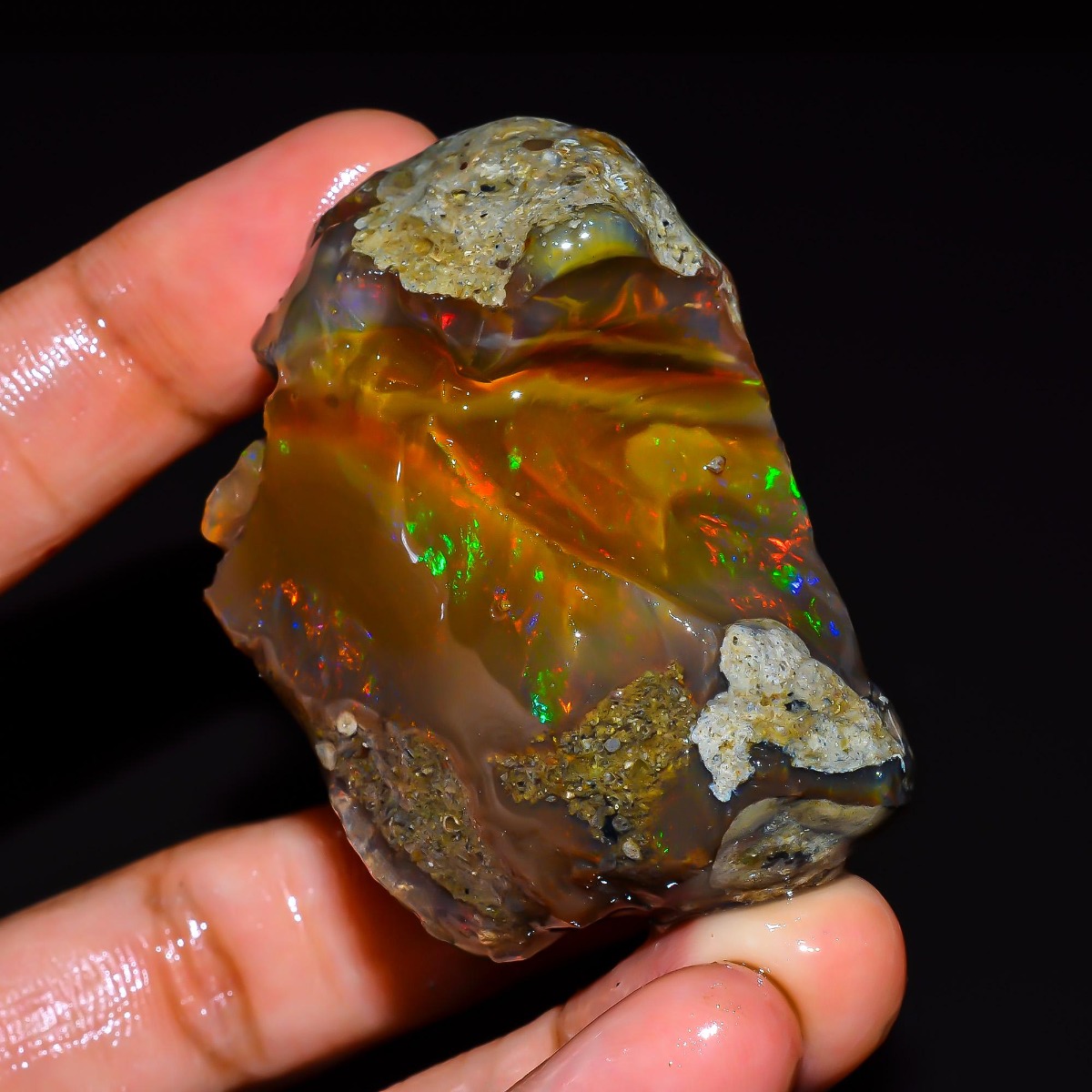 Opal Etiopia Alami Kasar 25-80 - Jewelry Making Raw Materials ulasan dan harga
