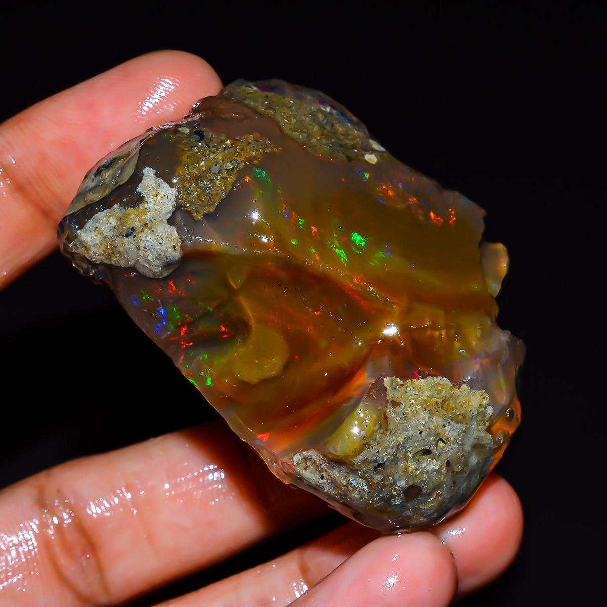 Opal Etiopia Alami Kasar 25-80 - Jewelry Making Raw Materials ulasan dan harga