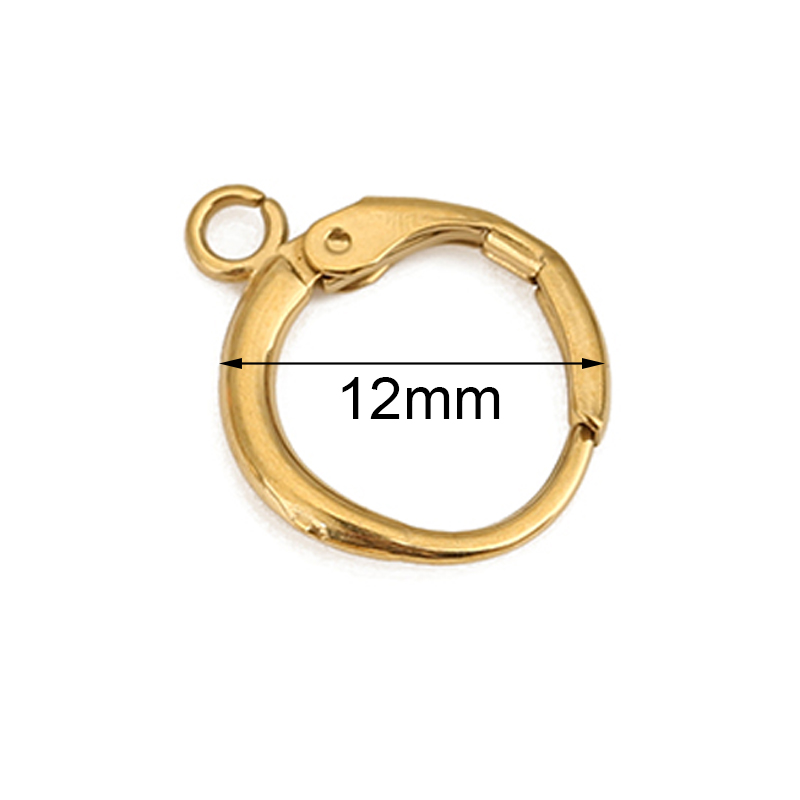 10 Buah Kait Anting Baja Tahan - Jewelry Making Hardware ulasan dan harga