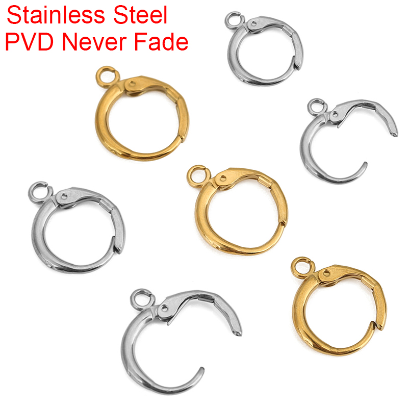 10 Buah Kait Anting Baja Tahan - Jewelry Making Hardware ulasan dan harga