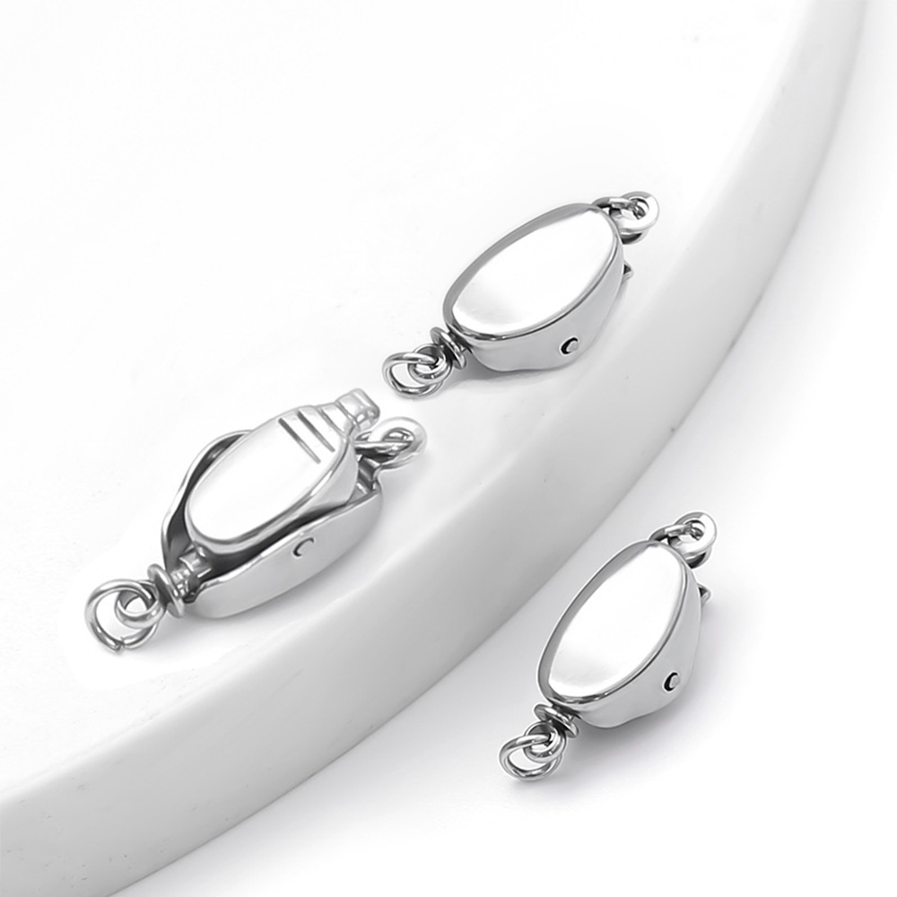 5 Buah Gesper Kalung Baja Tita - Jewelry Making Bead ulasan dan harga
