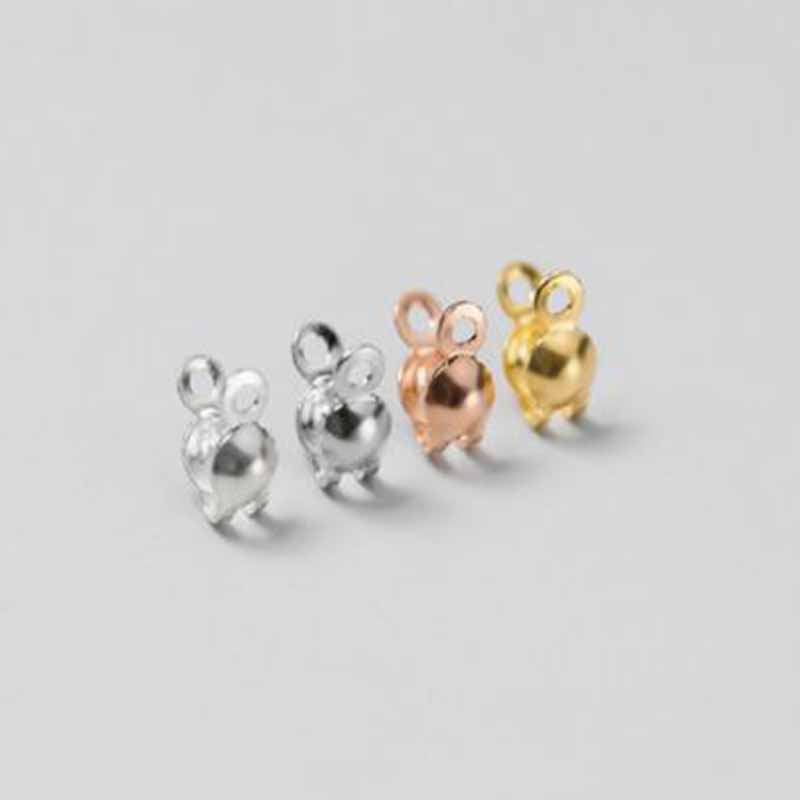 4pcs Manik-manik Penutup Perak - Jewelry Making Bead ulasan dan harga