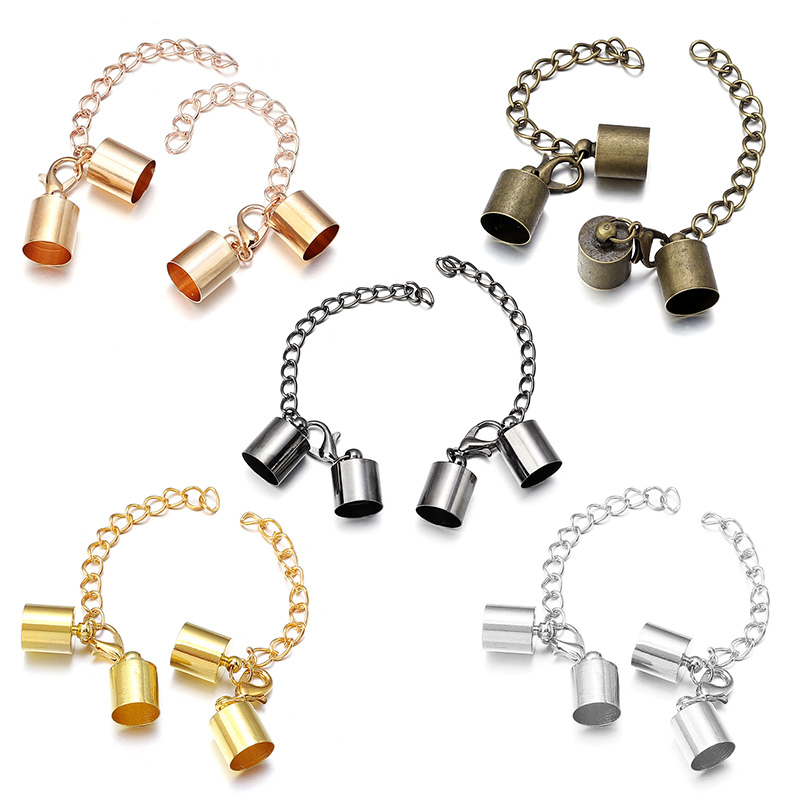 10Set Penutup Ujung Tali Kulit - Jewelry Making Hardware ulasan dan harga
