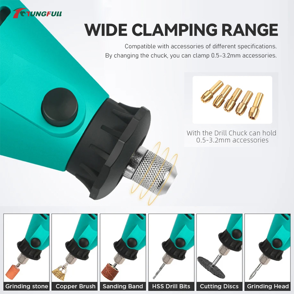 TUNGFULL Rotary Tool Kit denga - Jewelry Making Drill ulasan dan harga