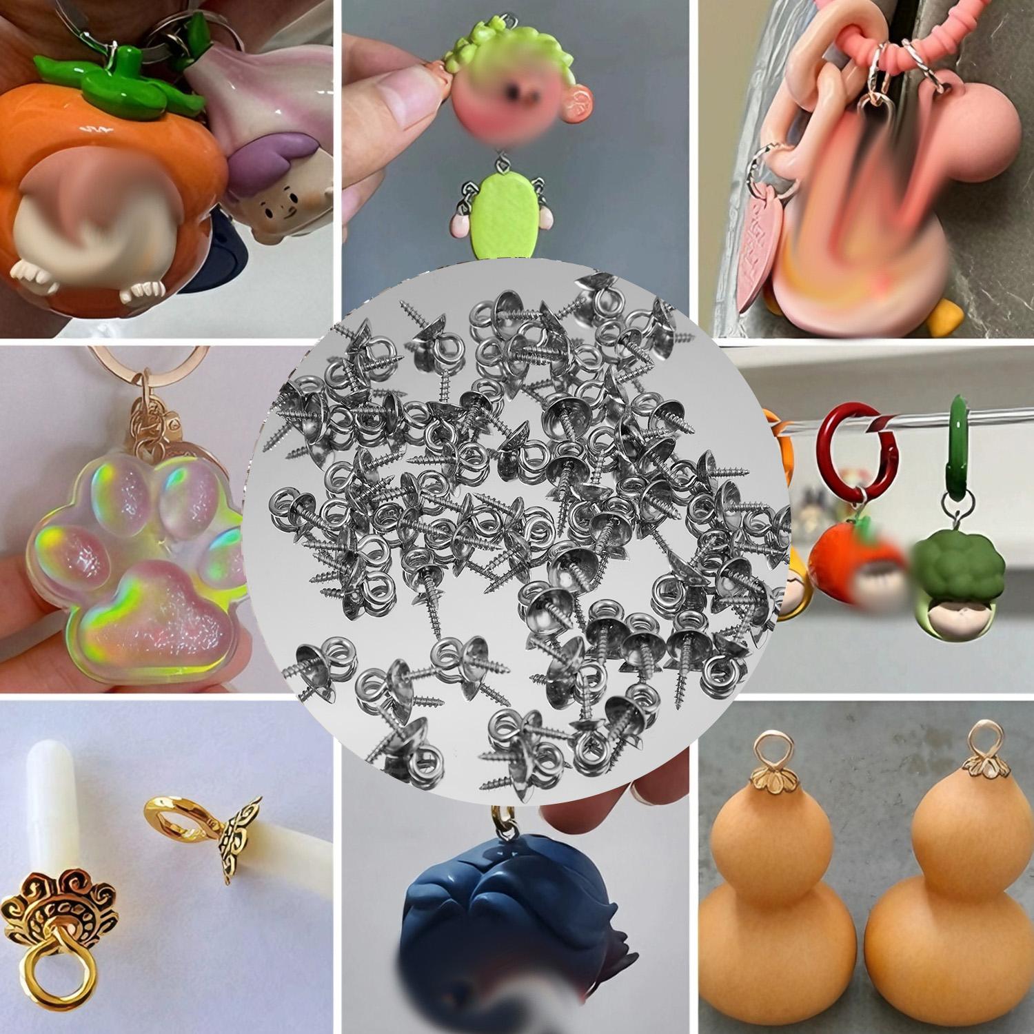 50pcs 4/5/6mm Pin Sekrup Baja  - Jewelry Making Drill ulasan dan harga