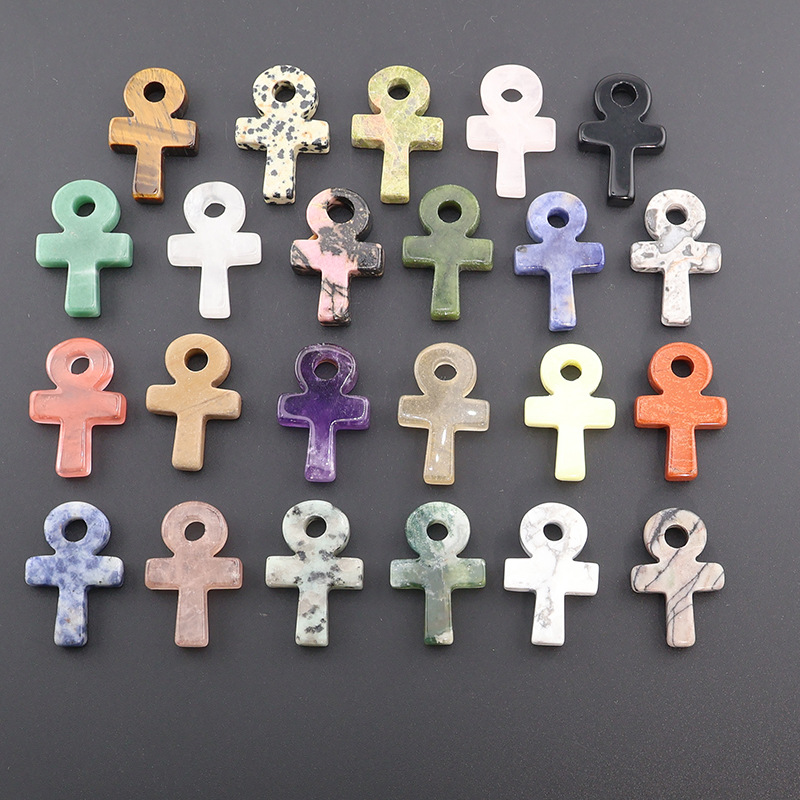 Liontin Salib Ankh Kristal Ame - Jewelry Making Michaels ulasan dan harga