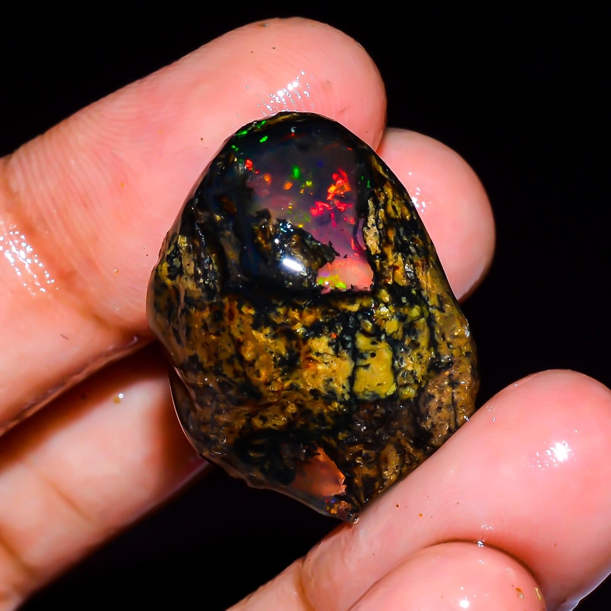 Opal Welo Ethiopia Alami Menta - Jewelry Making Raw Materials ulasan dan harga