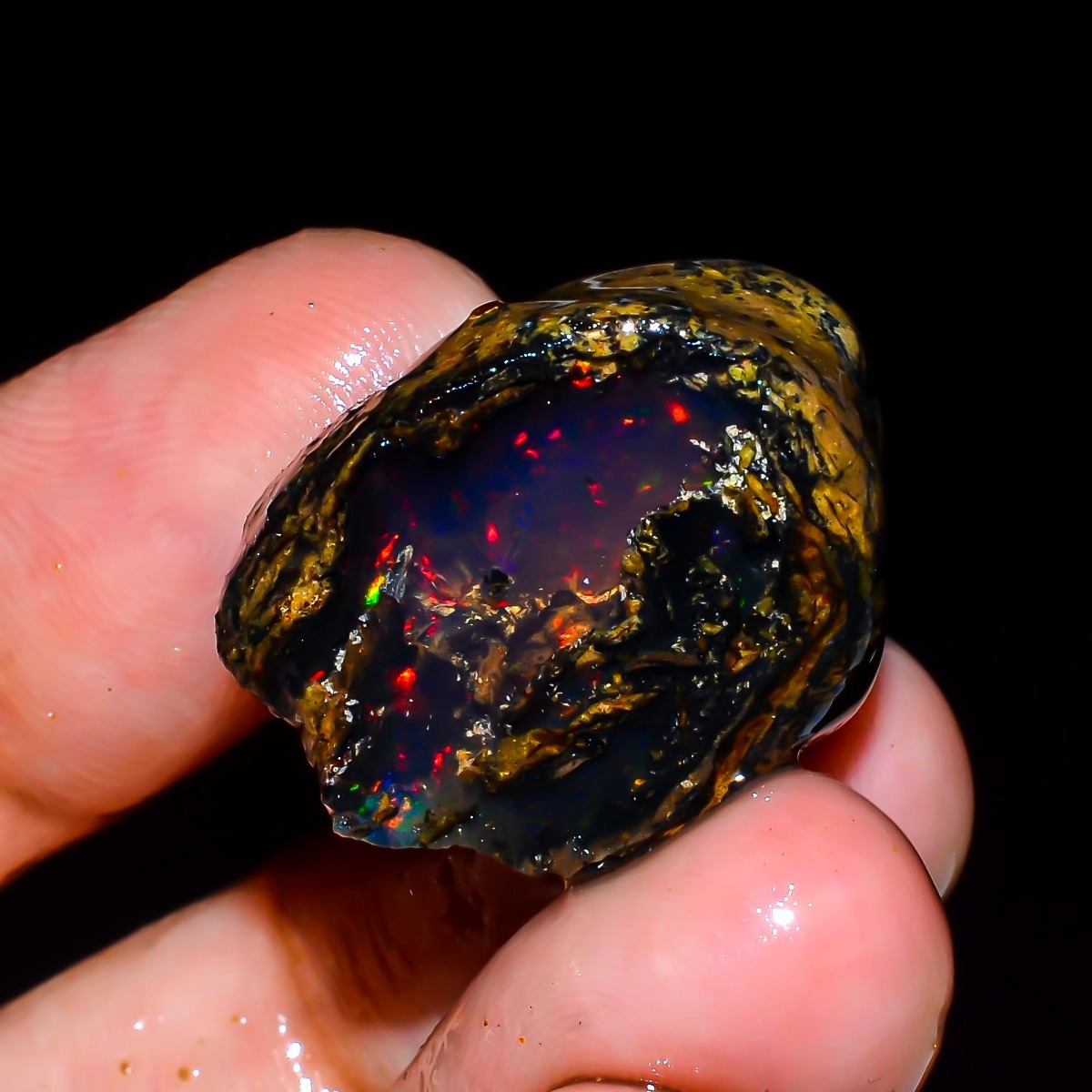 Opal Welo Ethiopia Alami Menta - Jewelry Making Raw Materials ulasan dan harga