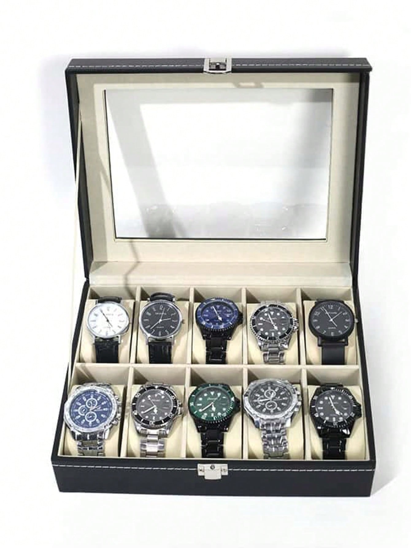 Kotak Jam Tangan Kulit dengan  - Jewelry Making Organizer Box ulasan dan harga