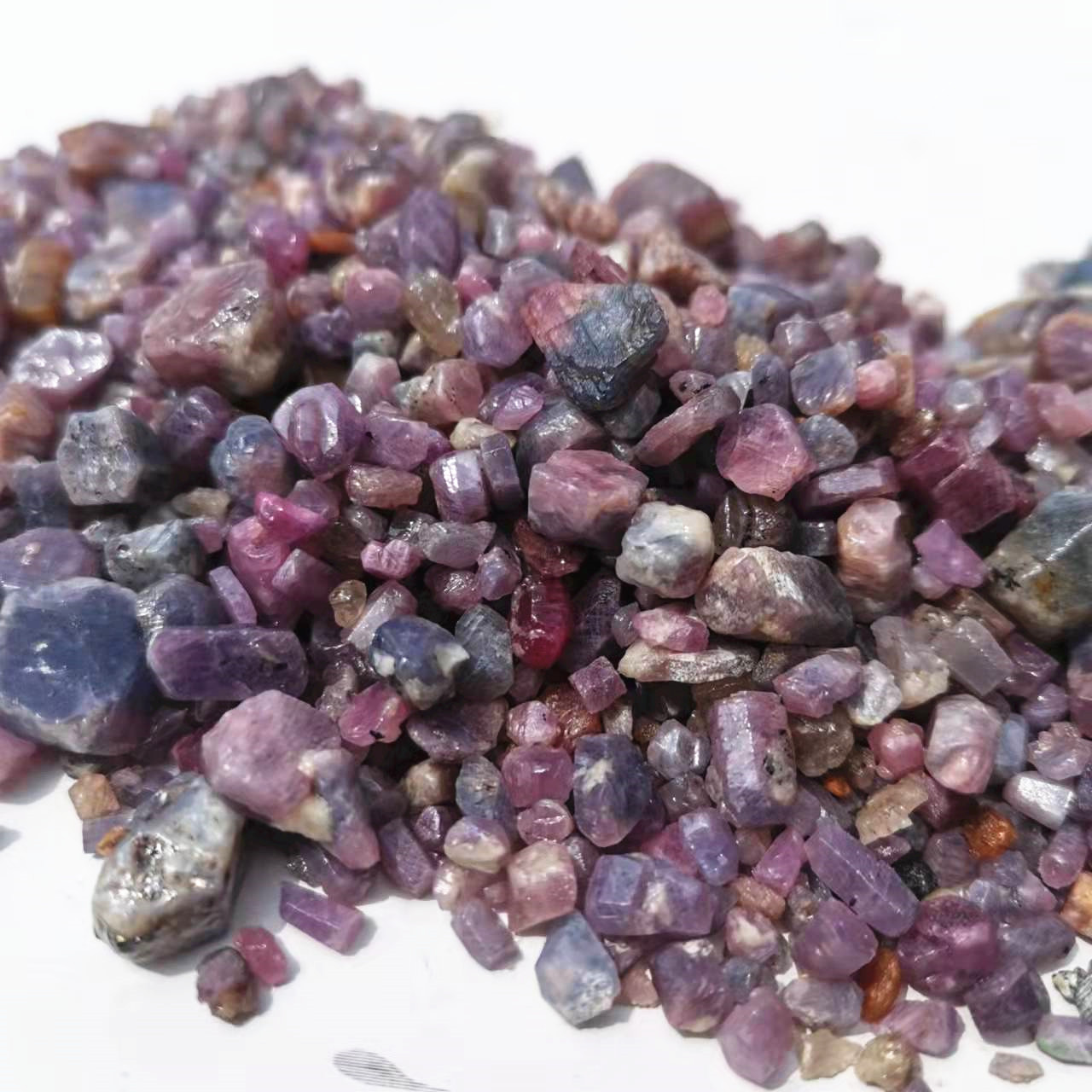 Batu Corundum Ungu Mentah Alam - Jewelry Making Raw Materials ulasan dan harga