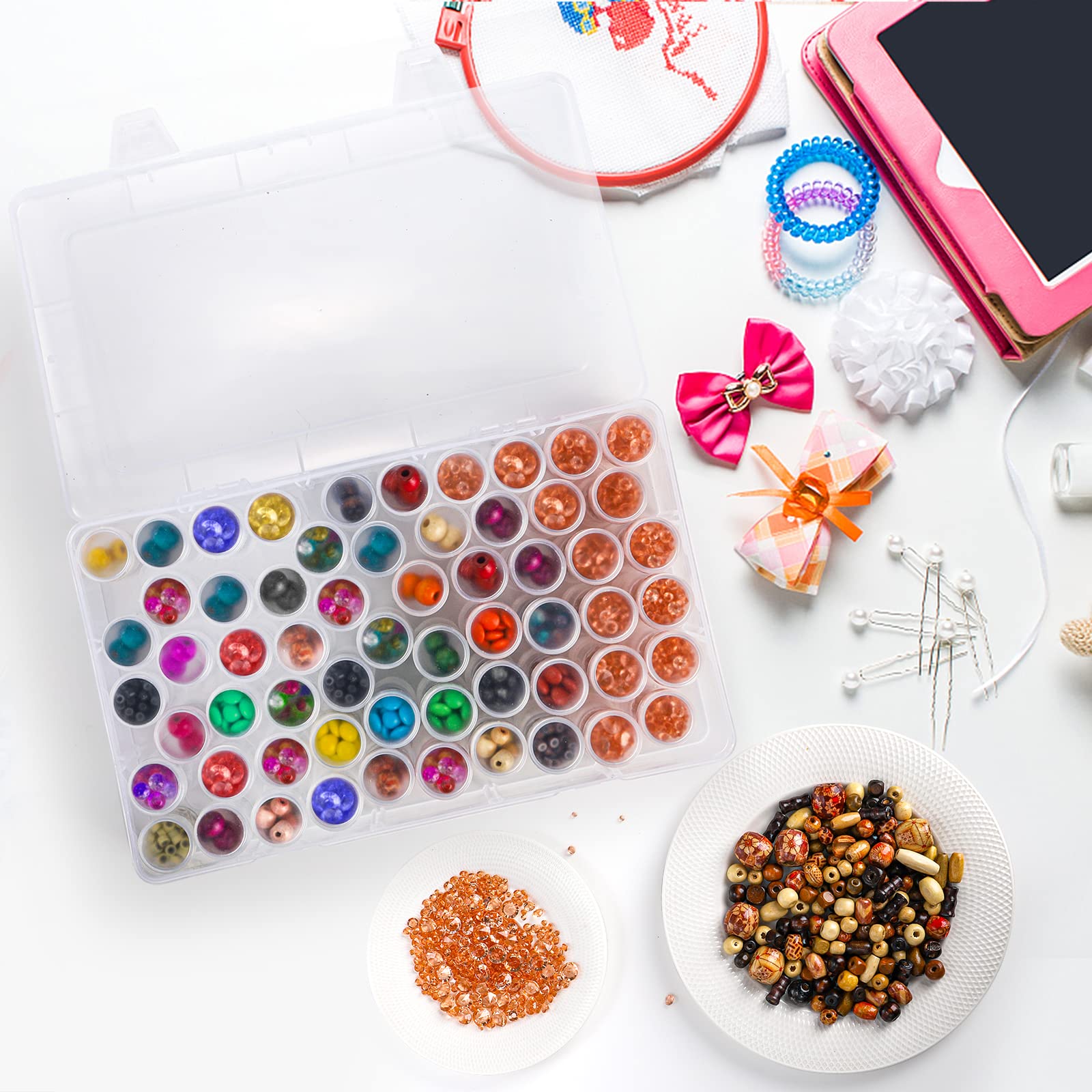 1 Buah Kotak Penyimpanan Plast - Jewelry Making Organizer Box ulasan dan harga