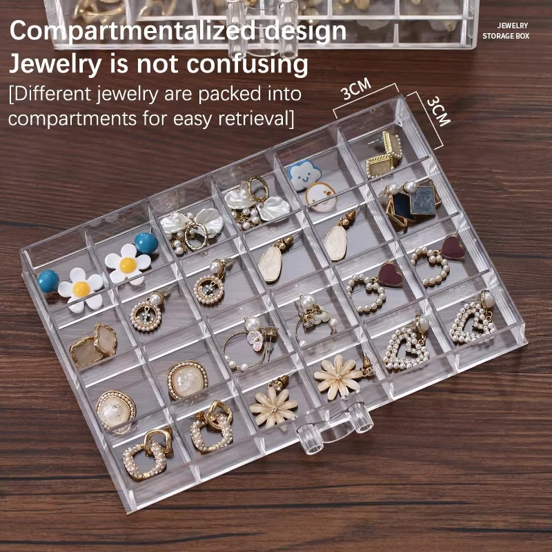 Kotak penyimpanan perhiasan tr - Jewelry Making Organizer Box ulasan dan harga