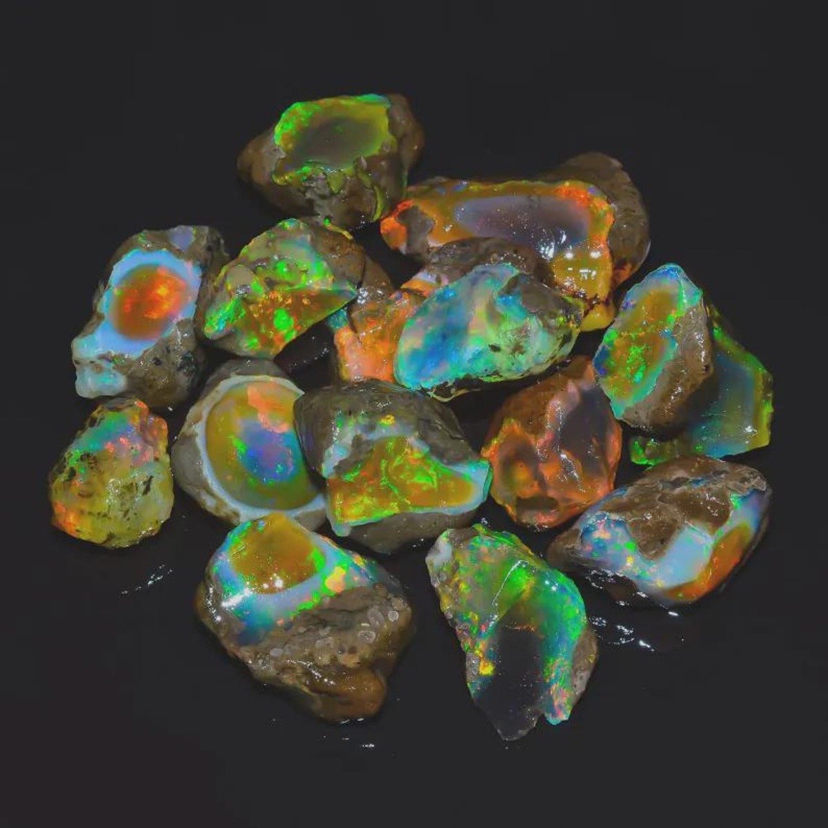 25-80CT Batu Opal Welo Asli Et - Jewelry Making Raw Materials ulasan dan harga