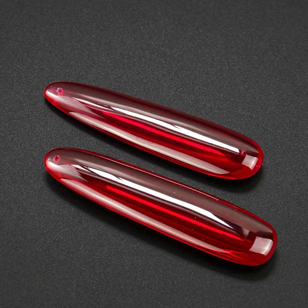 1 Buah Korundum Merah Sintetis - Jewelry Making Raw Materials ulasan dan harga