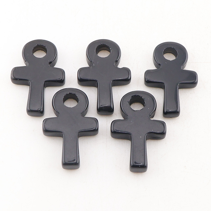 Liontin Salib Ankh Obsidian Si - Jewelry Making Michaels ulasan dan harga