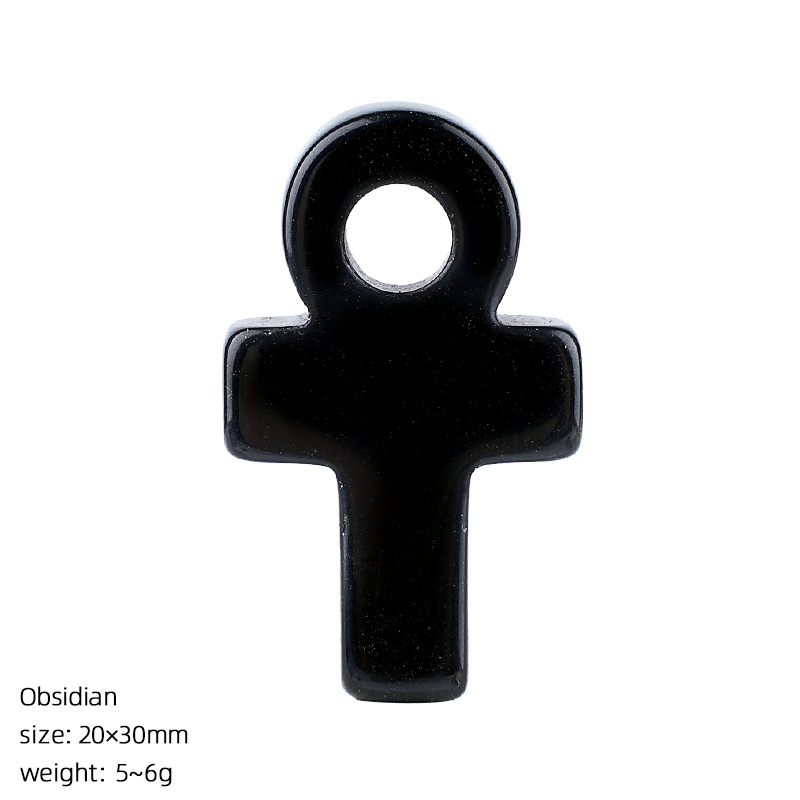 Liontin Salib Ankh Obsidian Si - Jewelry Making Michaels ulasan dan harga
