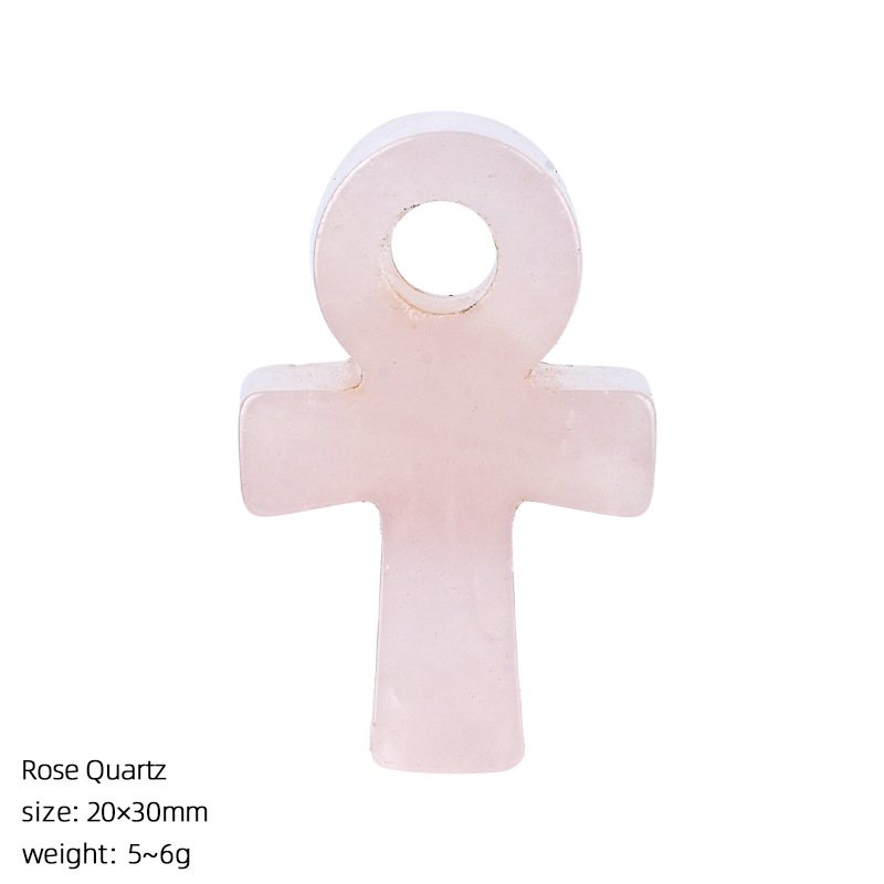 Liontin Salib Ankh Kuarsa Mawa - Jewelry Making Michaels ulasan dan harga