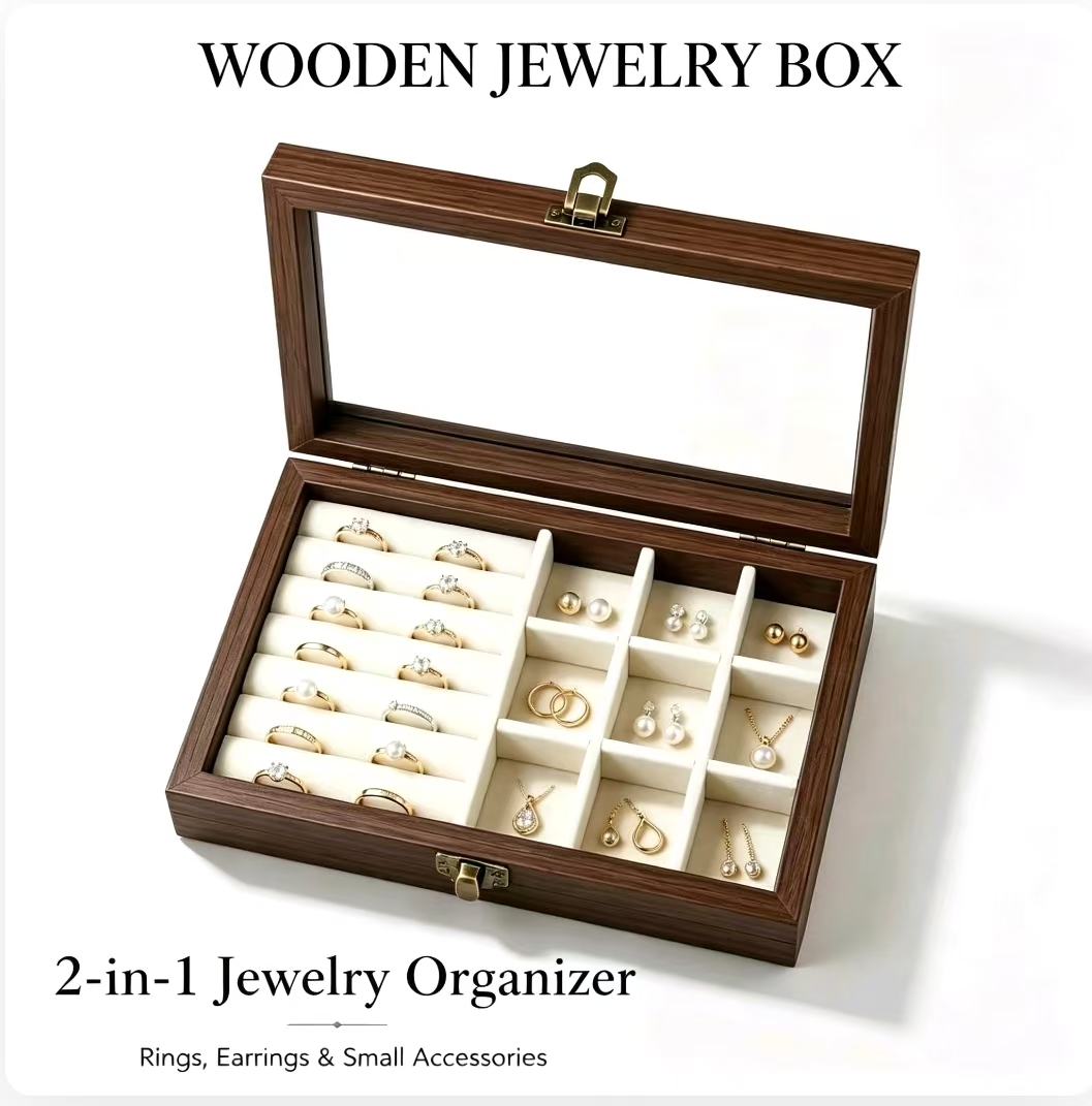 Organizer Perhiasan Beludru Mo - Jewelry Making Organizer Box ulasan dan harga