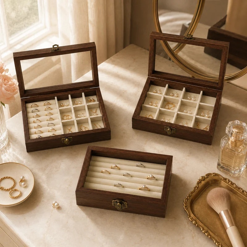 Organizer Perhiasan Beludru Mo - Jewelry Making Organizer Box ulasan dan harga