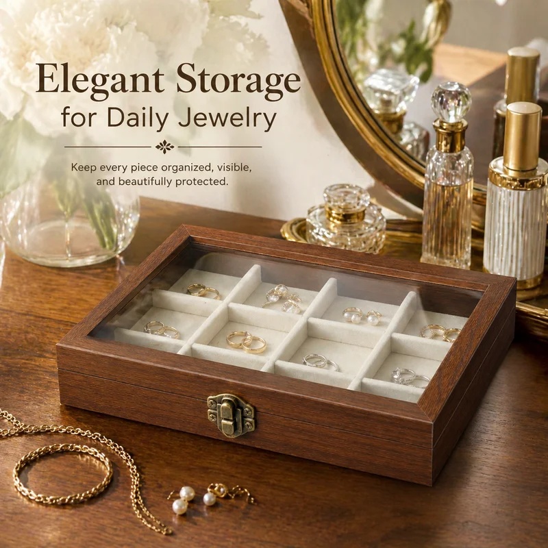 Organizer Perhiasan Beludru Mo - Jewelry Making Organizer Box ulasan dan harga