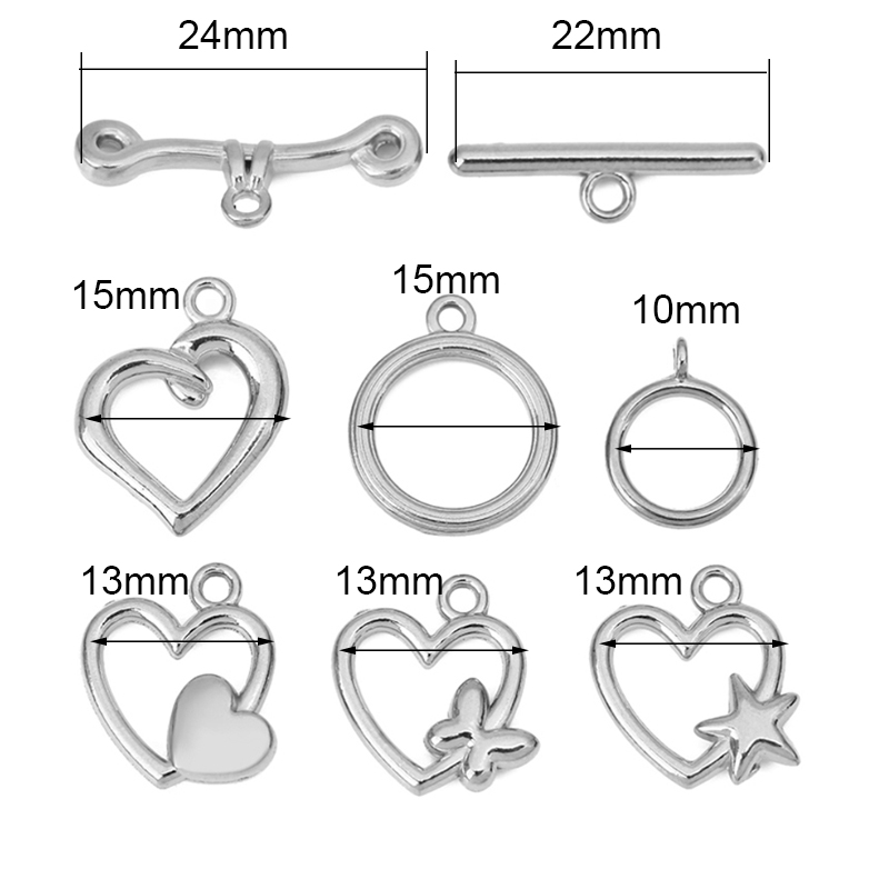 5 Set Kait Pengait Gelang Baja - Jewelry Making Hardware ulasan dan harga