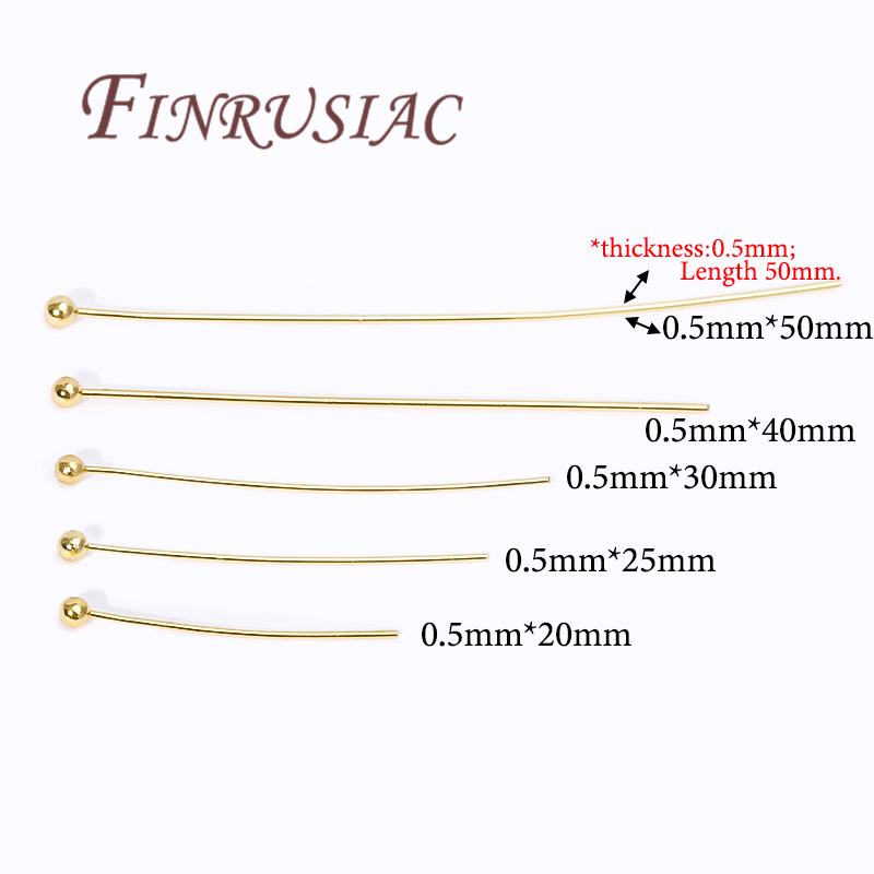50 Buah Pin Berlapis Emas 20-5 - Jewelry Making Drill ulasan dan harga