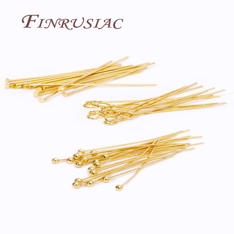 50 Buah Pin Berlapis Emas 20-5 - Jewelry Making Drill ulasan dan harga