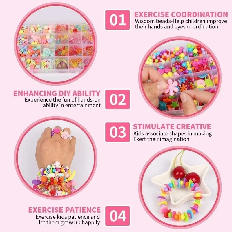 Set manik-manik DIY anak perem - Jewelry Making Kits For Girls ulasan dan harga